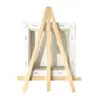 Marco de fotos de 7*12.5 con 7*7 Mini caballete de madera de alta calidad Soporte para marco de fotos de teléfono móvil de escritorio Trípode de madera maciza