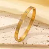 Pulsera de Acero de Titanio con Incrustaciones de Diamantes y Gypsophila, Resistente al Agua y que No se Desvanece, Chapada en Oro de 18 Quilates, Estilo Ins Versátil, Joyería para Pulsera, Europea y Americana Transfronteriza