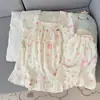 Pijama de verano nuevo para mujer, shorts de manga corta, algodón nube suave y amigable con la piel, conjunto de ropa de casa elegante y lindo, artículo popular