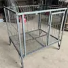 Jaula Grande con Acero Sólido Reforzado Espeso Jaula Soldada Desmontable para Granjas de Perros, Metabo