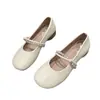 Sapatos baixos de peça única para mulheres 2026 Outono Novo Estilo Suave Estilo Francês Pequeno Chanel Mulheres Grávidas Planos Couro Macio Mary Janes Mocassins
