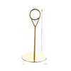 Suporte de menu de aço inoxidável transfronteiriço, clipe de menu, placa de número de mesa para hotel, restaurante, casamento, cartão de mesa, porta-cartão de assento, suporte de menu