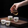 Taza de té de jade grasa de oveja de Dehua, taza de té doméstica, porcelana blanca, juego de té dorado, venta al por mayor, regalo, regalo, regalo