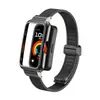 Adecuado para Correa de Reloj Huawei Band 10 con Hebilla Magnética, Pulsera de Malla de Acero Inoxidable, Universal para Correa con Hebilla Magnética Huawei Band 987