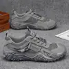 Nuevos Zapatos de Hombre de Otoño Malla Transpirable Suela Suave Ligera Zapatos de Senderismo Versátiles Zapatos Deportivos para Exteriores Zapatos Casuales de Papá de Moda
