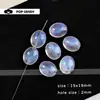 Joyería DIY Acrílico Brillo Fino Azul Pendientes Hechos a Mano con Cuentas Collar Cadena para Teléfono Móvil Bolso Colgante Cuentas Sueltas Accesorios Colgante