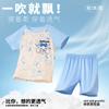 Pijamas de verano para niños, de manga corta, con dibujos animados, para niñas y niños, de talla mediana y grande, finos, con aire acondicionado, para el hogar.