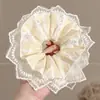 Goma para el pelo con estampado estilo Academia Melard para mujer, scrunchie de satén con malla de estampado de leopardo vintage, banda elástica de alta elasticidad y duradera