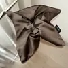 Pañuelo Cuadrado de Satén Sedoso Hecho a Medida Estilo Coreano para Atar el Cabello con un Toque de Lujo, Elegante Diadema para Peinados de Moño con Acabado Brillante