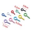 Clavos de Garra de Hierro Pintado de Colores de 8X2 mm Tornillo Colgante Ojal Colgante Materiales para Joyería DIY Hechos a Mano al Por Mayor