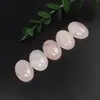 Temu Transfronteiriço Amazon Anel Oval de Pedra Natural Superfície 18*25 Anel de Contas de Cristal Incrustado com Pedras Semi-Preciosas DIY