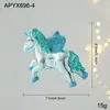 Decoraciones Navideñas Adornos para Árbol de Navidad Azules Animales de Dibujos Animados Ángeles Colgantes Decorativos Pequeños