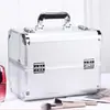 Estuche Multicapa para Maquillaje, Caja de Almacenamiento Profesional para Tatuajes, Manicura, Maquillaje, Belleza y Peluquería con Cerradura y Estuche de Maquillaje, Caja Organizadora