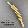 Massajador Manual com Rolo e Cabo Curvo de Madeira Maciça Haste Tendão Cervical Costas Cintura Haste Tendão Geral para o Corpo Inteiro