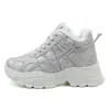 28315 Tenis Blancos para Mujer 2026 Invierno Nuevos Zapatos de Algodón para Mujeres Pequeñas Botas de Nieve Tenis Deportivos Casuales de Suela Gruesa