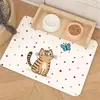 Mantel de Mascota Lindo de Dibujos Animados Diatomita Alimentación Lavable Gato y Perro Alfombrilla Absorbente de Agua Antideslizante Alfombrilla Específica para Mascotas Amazon