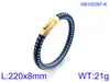 Moda Europea y Americana Transfronteriza Acero Inoxidable Nicho para Hombre Pulsera de Cuero Trenzado Envuelto en Cuerda de Cuero de Múltiples Capas de Dos Capas