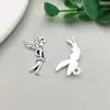1 nuevo colgante colgante de aleación de plata antigua serie ángel estrella simulación estilo europeo y americano accesorios para joyería DIY