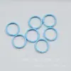 8751 Pintura en Aerosol Círculo Doble Anillo de Conexión Colorido Accesorios para Joyería Hechos a Mano DIY Anillo Cerrado Círculo Colorido