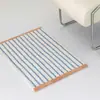 Estilo Ins Cuadros Rayados Coreanos Alfombrillas para Piso de Baño Alfombrillas Absorbentes para Pies de Hogar Resistentes a Manchas y al Desgaste Alfombras para Sala de Estar