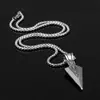 Collar de acero de titanio estilo hip-hop Collar de personalidad retro Joker Accesorios de celebridad de internet Cadena para suéter Collar de lanza triangular para mujer Venta al por mayor
