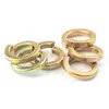 Arruelas de Pressão Coloridas Galvanizadas, Arruelas de Pressão Galvanizadas Amarelas Grau 8.8, Arruelas Antiafroxamento, Arruelas de Pressão Coloridas M3M4M5M6M8M10M12