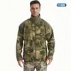 Chaqueta de Forro Polar Camuflaje Táctico Otoño e Invierno para Hombre, Deportes al Aire Libre, Forro Polar Táctico, Forro Cálido Engrosado
