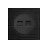 Serie de trefilado de aluminio L77 transfronteriza Interruptor de reinicio Punto Negro Panel de enchufe de Hong Kong británico Instalación empotrada estándar británico