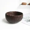 Cuenco de Coco Vietnamita Cuenco para Postre Estilo Sudeste Asiático Vajilla Cuenco para Avena Ensalada Comida Ligera Cuenco para Desayuno Esterilla