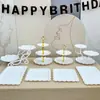 Decorative Ornaments, Dessert Table Display Stand, Tea Break Display Stand, Tall Cake Tray, Pastry Display Plate, Multi-Layer Dessert Stand