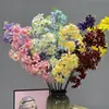 Cruz de Gran Altura Bordado Salvaje Hortensia Flor Artificial Decoración de Boda Plantas Verdes Artificiales Cedro Techo de Boda Guía de Camino Decoración Suave Flores Falsas