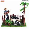 Juguete infantil simulación micro paisaje planta árbol frutal modelo paisaje árbol escena árbol arena mesa decoración animal modelo