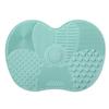 Nova almofada de esfoliação de silicone pequena com limpador de ventosa almofada de limpeza de beleza ferramenta de maquiagem pincel de maquiagem almofada multi-cor opcional