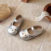Zapatos de Princesa con Lazo para Niñas 2026 Nuevo Estilo Primavera y Otoño Zapatos Mary Jane de Cuero Cerrados para Niños Mayores Zapatos Individuales de Moda