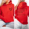 Moletom com Capuz Novo Estampa You Are Enough Outono Casual Roupa Esportiva