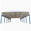 Toldo Eléctrico Deslizante, Canaleta Retráctil para Pasillos, Marquesina para Cancha de Baloncesto, Cobertizo Móvil Retráctil con Control Remoto