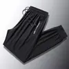 Pantalones de Seda de Hielo para Hombre Verano Delgados Pantalones Casuales para Hombre Transpirables con Lazo en la Pierna Holgados Pantalones Frescos para Hombre de Secado Rápido Pantalones Deportivos Acondicionados