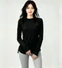 Otoño Invierno Nuevo Estiloalo Mismo Estilo Cuello Redondo Manga Larga Ropa de Yoga para Mujer Pilates Entrenamiento Fitness Ropa Superior Venta al por Mayor