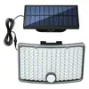 Nova popular lâmpada de rua LED à prova d'água com sensor para iluminação rural de casa e quintal, lâmpada solar para jardim externo
