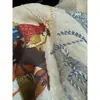 DestaqueVocê Usou 26 Nova T-shirt de Algodão e Linho Lavada com Enzimas Estampa de Cowboy Ocidental Bordada Manga Curta Primavera/Verão