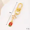 Nuevo Colgante de Aleación Estilo Chino Calabaza de la Paz, Adorno para Bolso, Llavero de Candado de la Suerte para Teléfono, Decoración de Llavero Bestia que Traga Oro