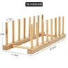Portavasos de Bambú Creativo Escurridor Portavasos Estante de Almacenamiento Simple Almacenamiento para Hogar Cocina Portavasos para Agua