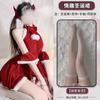 Domila novo vestido de Natal bonito pelúcia sexy slim fit sexy cueca veludo feminino cama uniforme conjunto