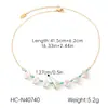 Pulsera de Acero Inoxidable Turquesa Estilo INS Europeo y Americano Huang Chao Collar Versátil para Mujer de Lujo Ligero Diseño de Nicho Perla Sintética