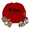 Banana bad ass nana Amazon eBay sitio independiente de moda versátil sudadera de mujer con mangas de corazón