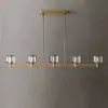 Candelabro de Cristal Estilo Americano Cobre Completo Rh Diseñador Exportación desde Zhongshan Lighting Lámpara de Comedor de Lujo Material de Cobre + Mesa de Comedor