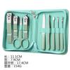Cortauñas traje juego completo cortauñas juego caja cortauñas herramientas de pedicura set de belleza 19 piezas dispositivo limpiador de oídos