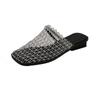 Sapatos Franceses de Salto Baixo em Rede, Meias Sapatilhas Vazadas com Bico, Calçados Femininos de Verão para Uso Externo 2025 Novas Sandálias Hole-In-The-Wall