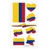 Suministro Transfronterizo de Pegatinas de Tatuaje Facial de Banderas del Mundo, Tatuajes Temporales para Animación de Equipos Deportivos del Mundial