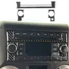 Adecuado para modelos Jeep Wrangler 11-17, juego completo de decoración interior de fibra de carbono para el logotipo del volante y el marco del interruptor del aire acondicionado